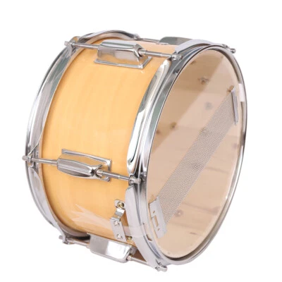 Standard 10 x 6" Snare Drum Poplar Wood Drum Percussion Set Wood Color - Image 1 of 4
