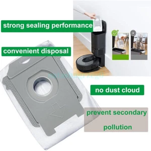 8/12/16PCS NEW Reusable Dust Bags for iRobot Room/ba i3 i4 i6 i7 j7 i8 s9 + Plus - Picture 1 of 10