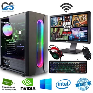 Quad Core i5 Gaming PC Bundle 8GB RAM, 1TB + 120GB SSD, GT 730 Graphics, Wins 10 - Picture 1 of 9