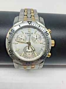 Tissot PRS 200 Men's Watch - T362/462- 2 Tone silver/Gold for Parts / Repair - Picture 1 of 10