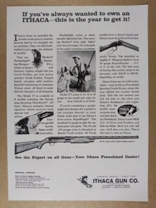 1966 Ithaca Model 37 RVD Featherlight Shotgun vintage print Ad - Picture 1 of 1