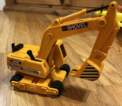 BUDDYL 1988 BATTERY OPERATED POWER TRAXX Shovel 10" Construction Toy Collectible - Image 1 of 4