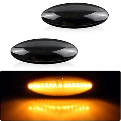 For Toyota Corolla E140/E150 Smoked Lens Amber LED Signal Side Marker Light Lamp Foto 1 de 4