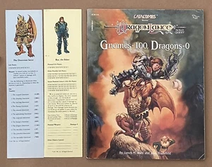 Antiguo escaso TSR década de 1980 AD&D Dragonlance Solo Quest ""Gnomos - 100 Dragones - ¡0 - Imagen 1 de 11
