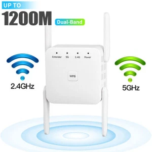 1/2/3x Bezprzewodowy wzmacniacz WLAN Wi-Fi Zintegrowane gniazdo 1200Mbit / s DE - Zdjęcie 1 z 14