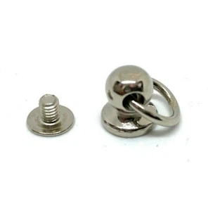Taschenherstellung Hardware Metallschlaufe Stecker Mini O Ring silberfarben 12er-Pack - Bild 1 von 8