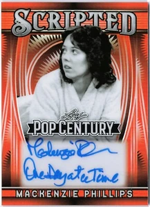 2025 Leaf Metal Pop Century Mackenzie Phillips 3/4 Script Auto One Day at a Time - Picture 1 of 2