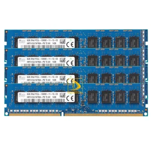 SK Hynix 4X 8 GB 2Rx8 DDR3L 1600MHZ PC3L-12800E Test DIMM Desktop Speicher RAM @ - Bild 1 von 6