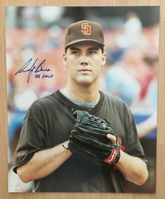 FOTO A COLOR 8X10 FIRMADA AUTOGRAFIADA POR ANDY BENES SAN DIEGO PADRES AUTOMÁTICA 1988 DORADA Foto 1 de 3