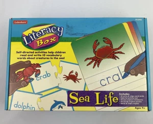 Lakeshore Literacy Box Sea Life Pre-K Kinder Reading Writing Learning Centers - Picture 1 of 10