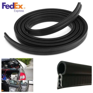 Universal 3M Car Door Window Boot Black Rubber O U Shape Edge Trim Seal Strip US - Picture 1 of 8
