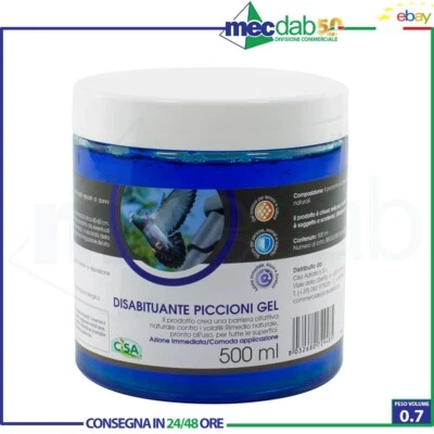 Repellente Disabituante Piccioni e Volatili In Cubetti Gel 500ml - CISA - Immagine 1 di 3