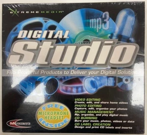 Extreme Media Digital Studio SEALED Box CD Win 98 ME 2000 XP (GGR) - Picture 1 of 11