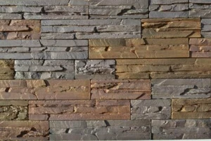 6 Stück Gießformen Schieferstruktur Beton Gips Klinker Wandverblender #W06 - Bild 1 von 8