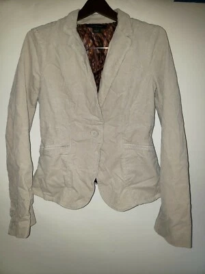 Blazer Chaqueta Calvin Klein Jeans Satinado Forrado Pana Botón Delantero Tostado Nuevo Sin Etiquetas M Foto 1 de 4