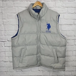 US Polo Assn XL Puffer Weste Big Pony Logo grau - Bild 1 von 11