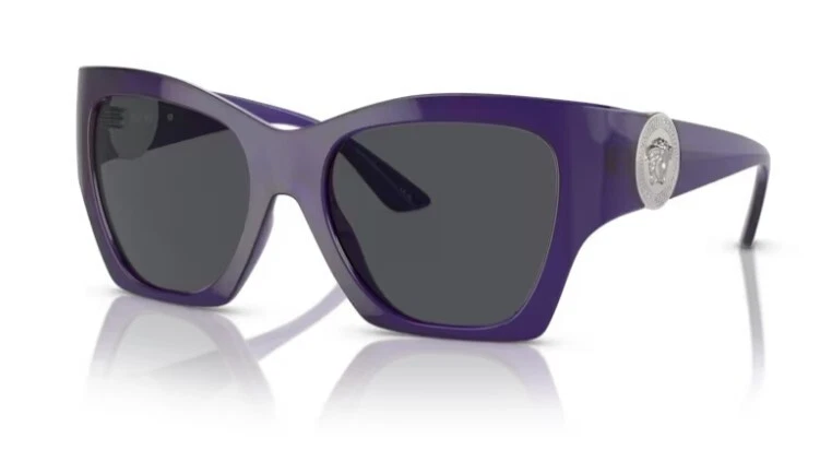 Versace Women's 55mm Transparent Purple Sunglasses VE4452-541987-55