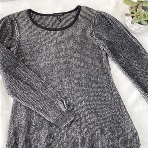 Halston Black/White Chunky Knit Sweater size small - Picture 1 of 7