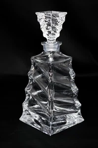 Decanter Vodka  Whiskey Cognac 23 oz / 700 ml Wine Carafe Czech Bohemian Crystal - Picture 1 of 5