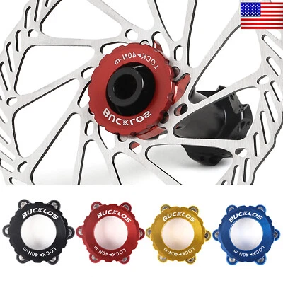 BUCKLOS 6-Hole Center Lock Conversion Mountain Road Bike 6 Bolt Disc Brake Rotor Adapter