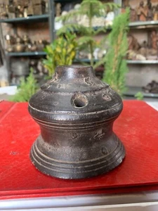 Antique Old Hand Crafted Wooden Pot Indian Old Kitchenware Pot Collectible Pot - Picture 1 of 6