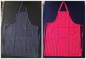 NUEVO DELANTAL COMPLETO DE COCINA PARA ADULTOS DE POLI/ALGODÓN BOLSILLO FRONTAL CARNICEROS CATERING COCINA - Imagen 1 de 2