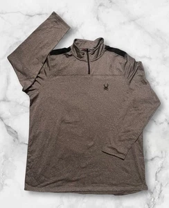 Spyder Active ProWeb Long Sleeve 1/4 zip mock neck activewear top Size XL - Picture 1 of 4
