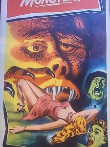 Hideous Sun Demon ORIGINAL 1959 Insert Movie Poster Horror - Bild 1 von 7