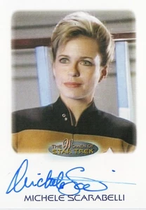 The Women of Star Trek Auto Autograph Card Michele Scarabelli as Jenna D`Sora - Picture 1 of 4