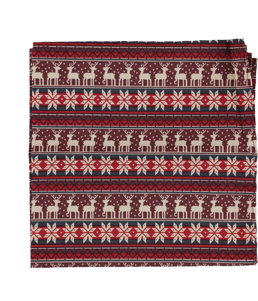 Cuadrado de bolsillo estampado bar III para hombre, rojo, talla única Foto 1 de 1