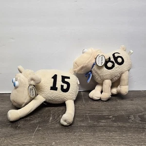 SERTA Pecora, Curto Giocattolo Mfg, Bean Bag Peluche Pubblicità #15 & #86 Lotto di 2 - Foto 1 di 5