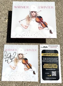 LINDSEY STIRLING SIGNED CD JSA COA Warmer In The Winter - Afbeelding 1 van 4