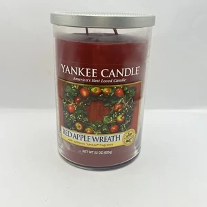 Yankee Candle RED MANPLE WREATH 22 OZ Tarro de mecha grande Vela Nuevo - Imagen 1 de 8