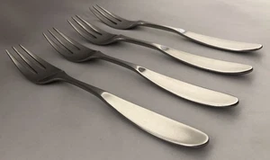 TOWLE - LAUFFER - MAGNUM -  4 SALAD FORKS - FLATWARE  - STAINLESS - NORWAY - Picture 1 of 8