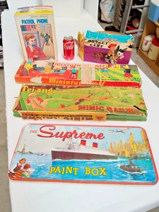 Raro Lote de Juguetes de Colección Chad Valley Tri-Ang Minic KGK Lata Litografía con Cajas Originales AF - Imagen 1 de 15