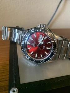 Orient Diver Mako III Automatic Red Dial Men's Watch RA-AA0003R19B - Picture 1 of 6