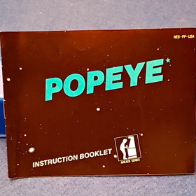Nintendo Popeye Original Instruction Manual Booklet for Nintendo NES, English