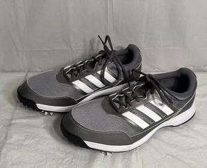 Herren Adidas Golfschuhe Stollen grau weiß EVM 004001 Größe 12 - Bild 1 von 13