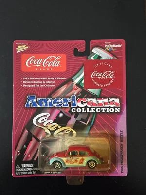 Volkswagen Beetle 1966 colección Coca-Cola Americana Johnny Lightning 1:64 Foto 1 de 4