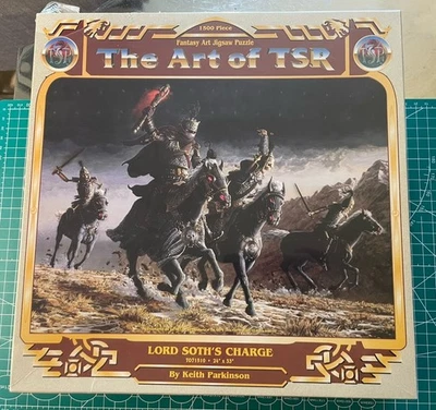 TSR Jigsaw Puzzle 24x33 Lord Soth’s Charge T071510 Sealed Unopened 1500 Pieces - Image 1 of 4