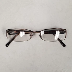 Harley Davidson HD327 Eyeglass Frame Brown 55 18 140 Halfrim Rectangle - Picture 1 of 6