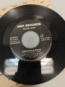 Elton John "Crocodile Rock" 45 Vg+ Tested Jukebox 45 Vinyl VG+ VG - Picture 1 of 6
