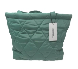 NWT Vera Bradley Small East West Beryl Green Quilted Tote Bag - Picture 1 of 6