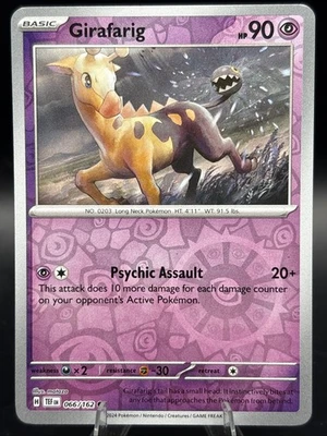 Pokémon TCG - Girafarig - 066/162 - SV05 Temporal Forces - Reverse Holo - Image 1 of 2