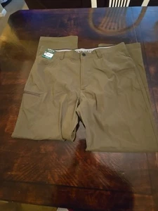 ORVIS Men's Tech Pants Comfort Stretch Water Resistant Green Size 38x32 NWT - Picture 1 of 6