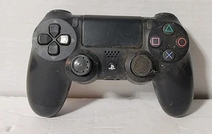 Sony Playstation DualShock 4 Wireless Controller - Jet Black *Ersatzteile oder Reparatur* - Bild 1 von 5