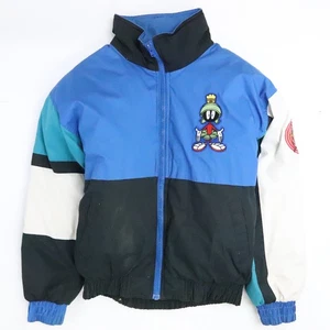 Vintage Marvin The Martian Looney Tunes Puffer Jacket Size Medium Insulated - Picture 1 of 13