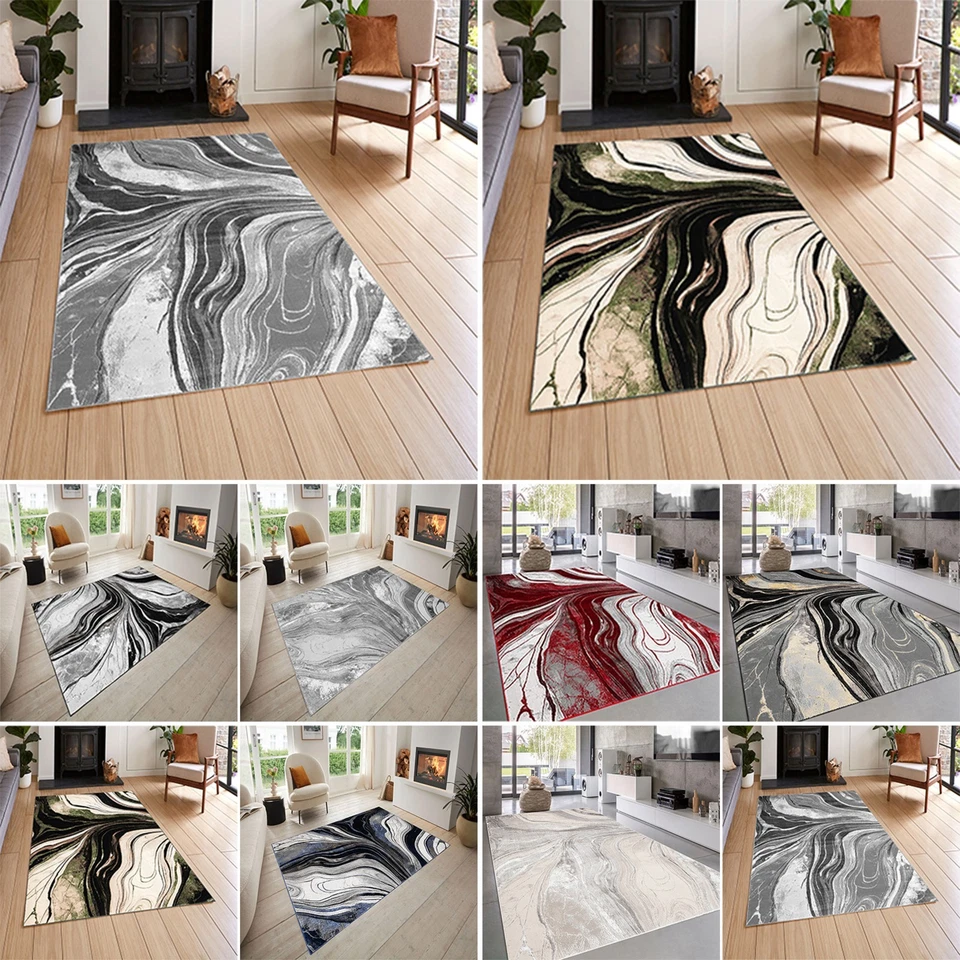 Modern Rugs Large Living Room Bedroom Area Carpet Hallway Runner Door Floor Mats - Image 1 of 1
