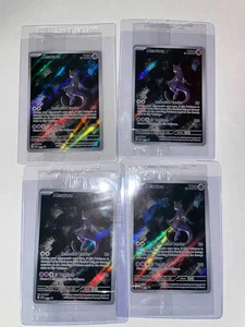 4x Mewtwo 052 Sv: Scarlet & Violet Promo Cards Holo Sealed Promo - Picture 1 of 2