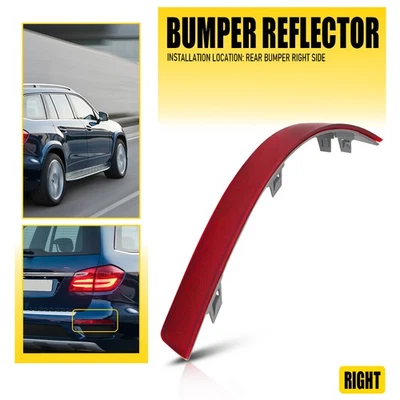 Lámpara trasera reflectora parachoques lateral derecha para 13-16 Mercedes Benz GL500 GL550 M Foto 1 de 4